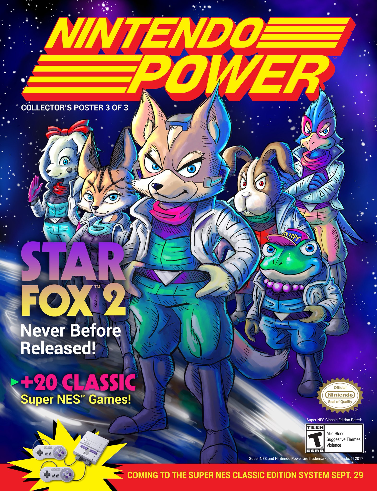 Nintendo Power Star fox 2 Snes classic